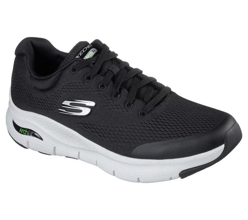 Skechers Herr Svarta/Vita Sneakers - Arch Fit - Sverige (GXTWL-9840)